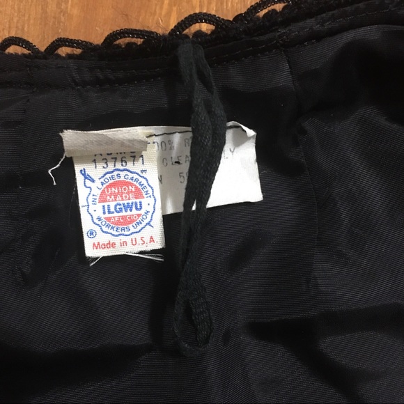 Vintage Black Velour Jacket With Sequined Trim - Picture 9 of 11